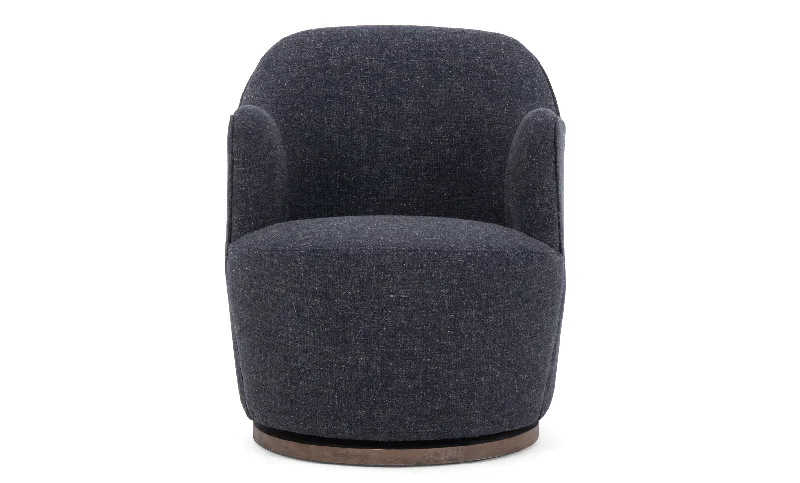 Wool - filled mattresses for natural insulation and moisture - wickingAurora Thames Slate Swivel Chair