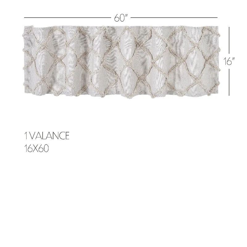 Velvet bed skirts for a luxurious and elegant appearanceFrayed Lattice Oatmeal Valance 16x60 Velvet bed skirts for a luxurious and elegant appearanceFrayed Lattice Oatmeal Valance 16x60