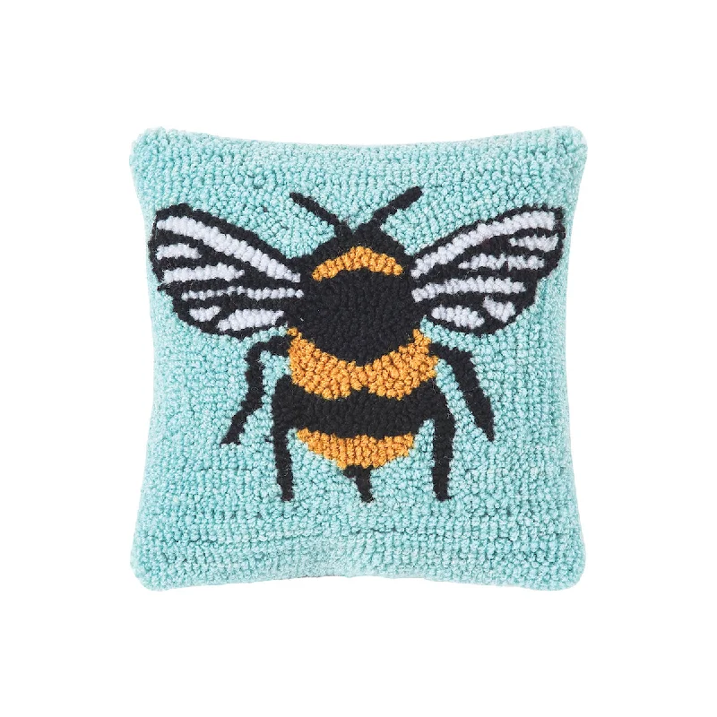 Silk Pillows for Smooth Skin and HairBumble Bee Hooked Mini Pillow