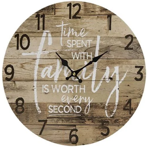 Bed skirts with a vintage - inspired patternTime with Family Clock