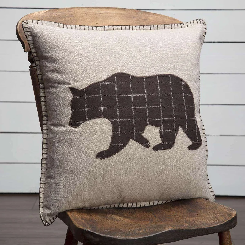 Adjustable Pillows for Customized ComfortWyatt Bear Applique Pillow 18"