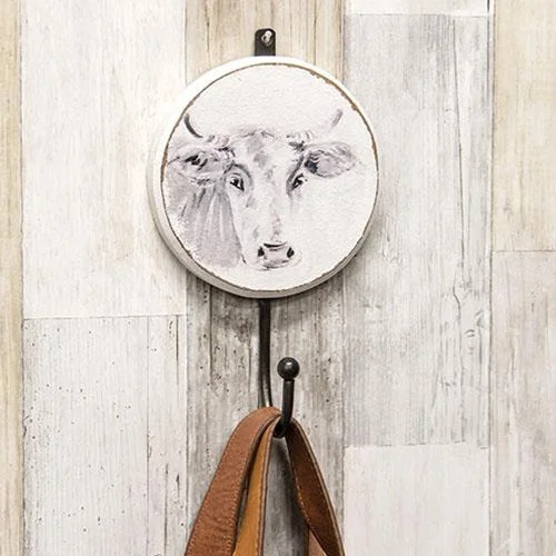 Twin - size bed skirts for a single bedWooden Farmhouse Cow Wall Hook
