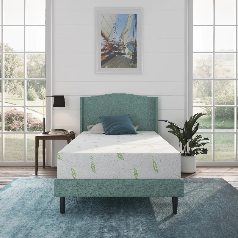 Innerspring mattresses with coil counts for supportNapQueen Anula 8" Green Tea Memory Foam Mattress, Bed in a Box