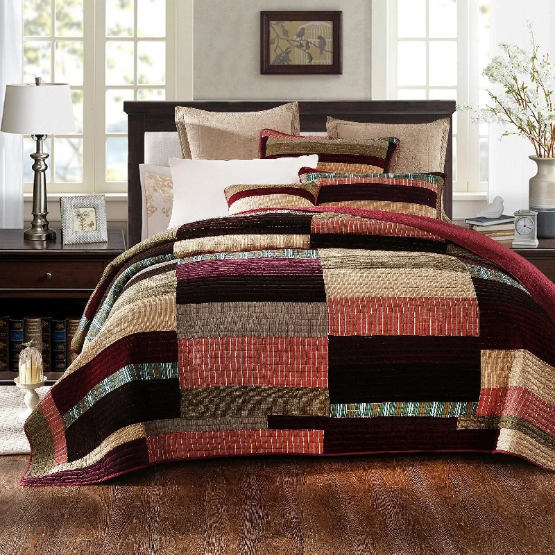 rustic farmhouse bedspreads with patchwork designs for a cozy feelDaDa Bedding Classical Warm Desert Sands Cotton Velveteen Patchwork Bedspread Set (JHW-577) rustic farmhouse bedspreads with patchwork designs for a cozy feelDaDa Bedding Classical Warm Desert Sands Cotton Velveteen Patchwork Bedspread Set (JHW-577)