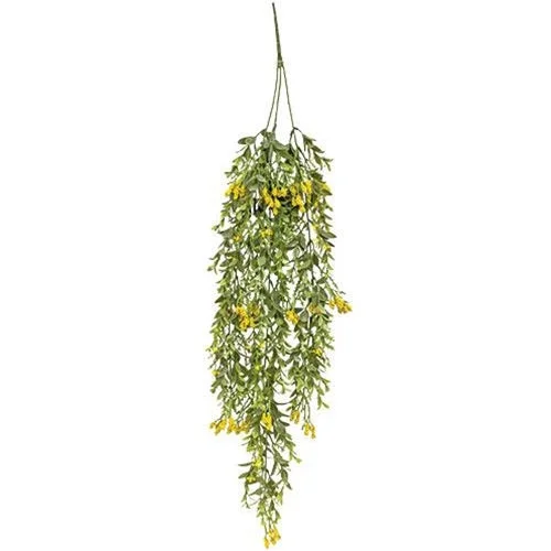 Polyester bed skirts for easy care and durabilityNottingham Berry Hanging Vine Yellow