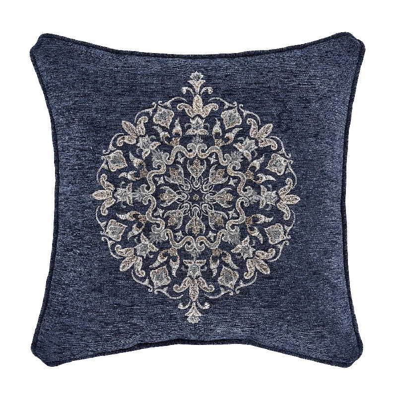 Cotton Pillows for Natural ComfortBotticelli 18" Square Embellished Decorative Throw Pillow