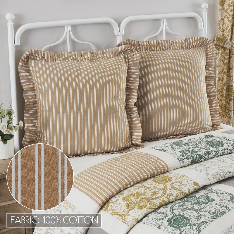 Bed skirts with a country - style patternDorset Fabric Euro Sham 26x26