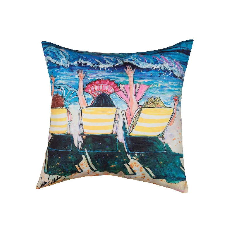 Cotton Pillows for Natural ComfortMermaid Beach Party Pillow