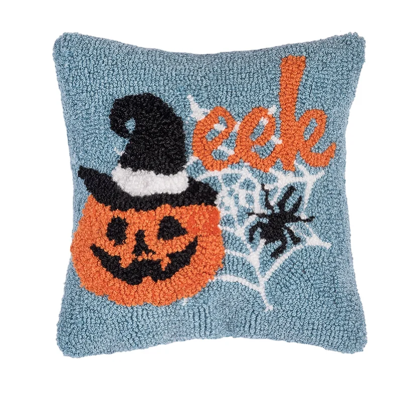 Velvet Pillows for a Touch of EleganceWitch Pumpkin Hooked Mini Pillow