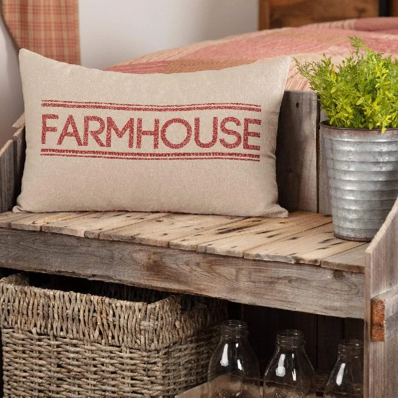 Lumbar Support Pillows for Car SeatsSawyer Mill Red Farmhouse Pillow