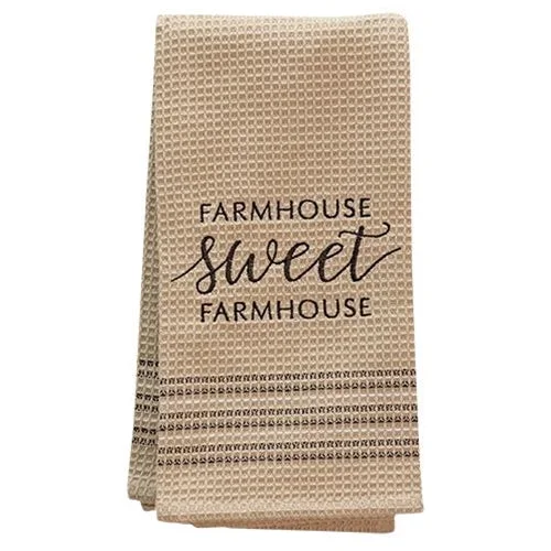 Bed skirts with a damask pattern for an elegant lookSweet Farmhouse Dish Towel