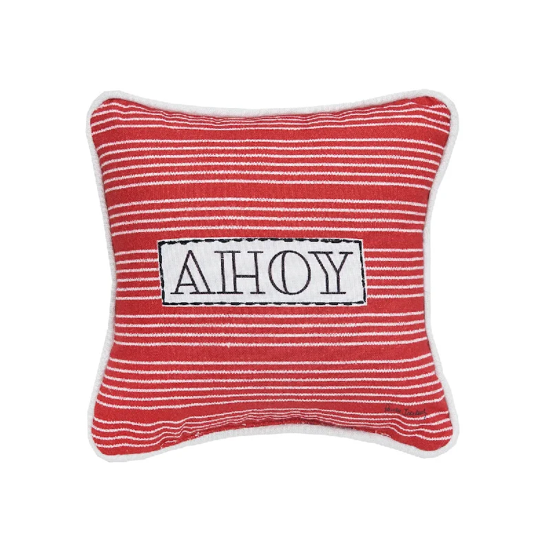 Round Pillows for Boho-Style InteriorsAhoy stripe Mini Pillow