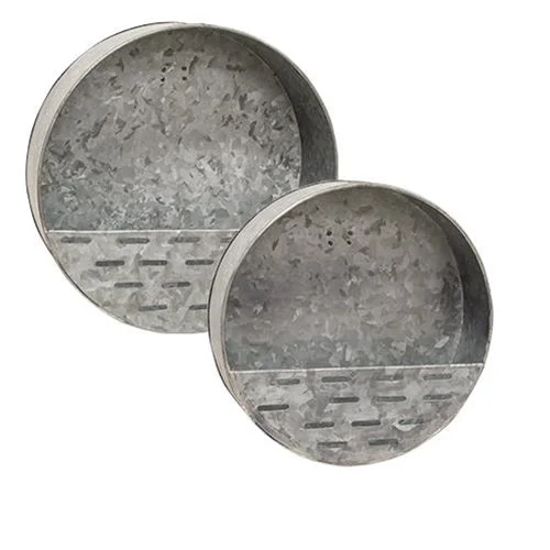 Linen bed skirts for a natural and rustic feel2/set Round Olive Wall Pockets