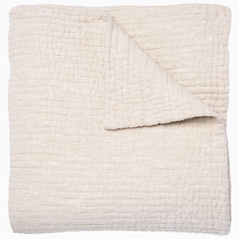 Cotton Pillows for Natural ComfortVivada Sand Woven Quilt