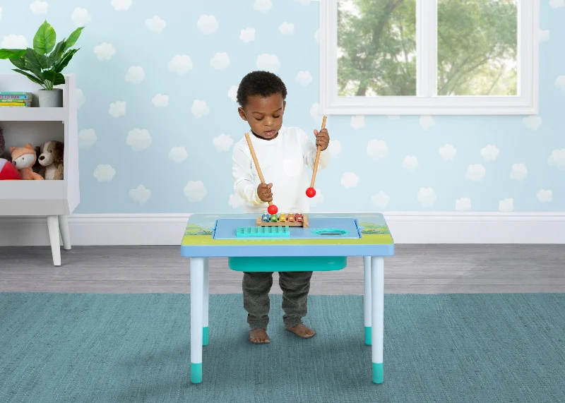 Wool - filled mattresses for natural insulation and moisture - wickingBluey Compact Play & Learn Sensory Table