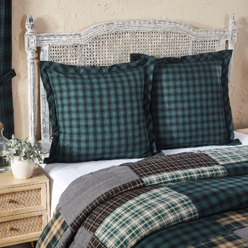 Firm Pillows for Side SleepersPine Grove Fabric Euro Sham 26x26 VHC Brands