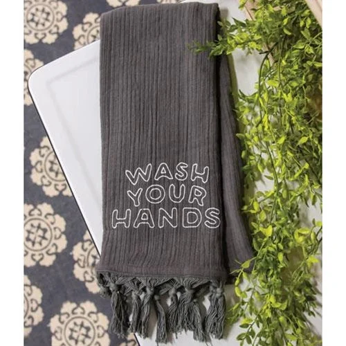 Bed skirts with a child - friendly printWash Your Hands Dish Towel