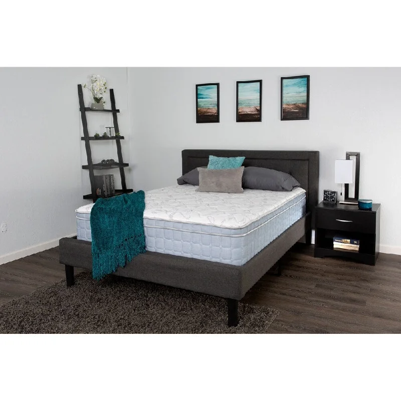 King - size mattresses for spacious master bedroomsShanna Blue and Off-White 12" Twin Mattress