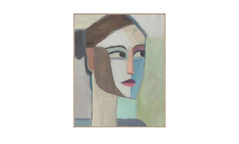 Polyester - foam mattresses for budget - friendly optionsPortrait In Shapes I Framed Canvas