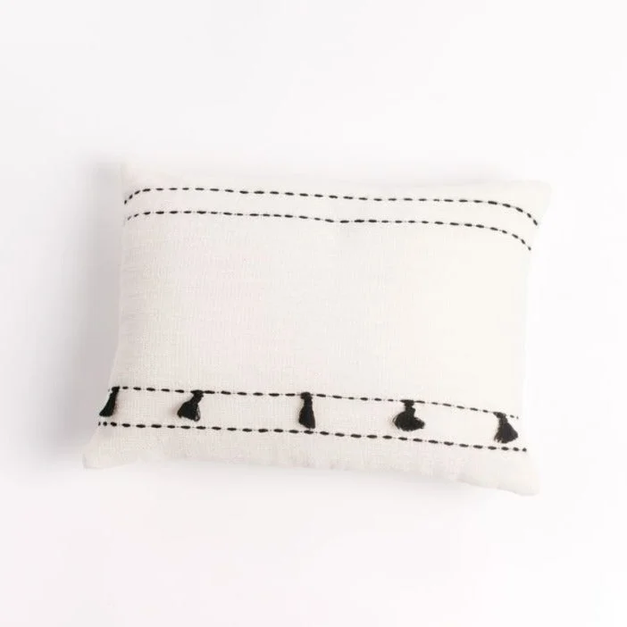 Bolster Pillows for Sofa DecorationTasseled Throw Pillow 16"