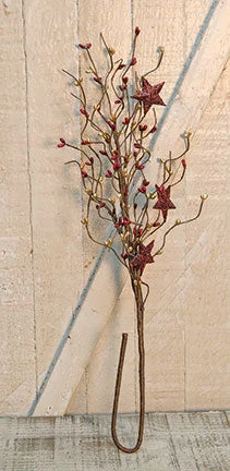 Bed skirts with a country - style patternHoliday Stars Pip Spray Burgundy & Gold 24"