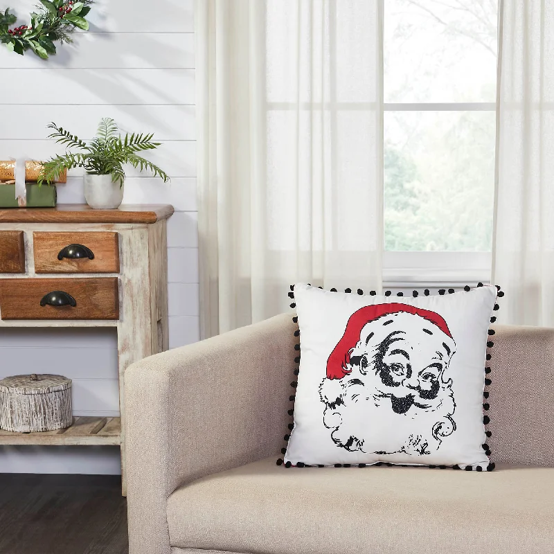 Soft and Fluffy Pillows for Bedroom ComfortCherry Ann Check Vintage Santa Pillow 18 x 18 Soft and Fluffy Pillows for Bedroom ComfortCherry Ann Check Vintage Santa Pillow 18 x 18