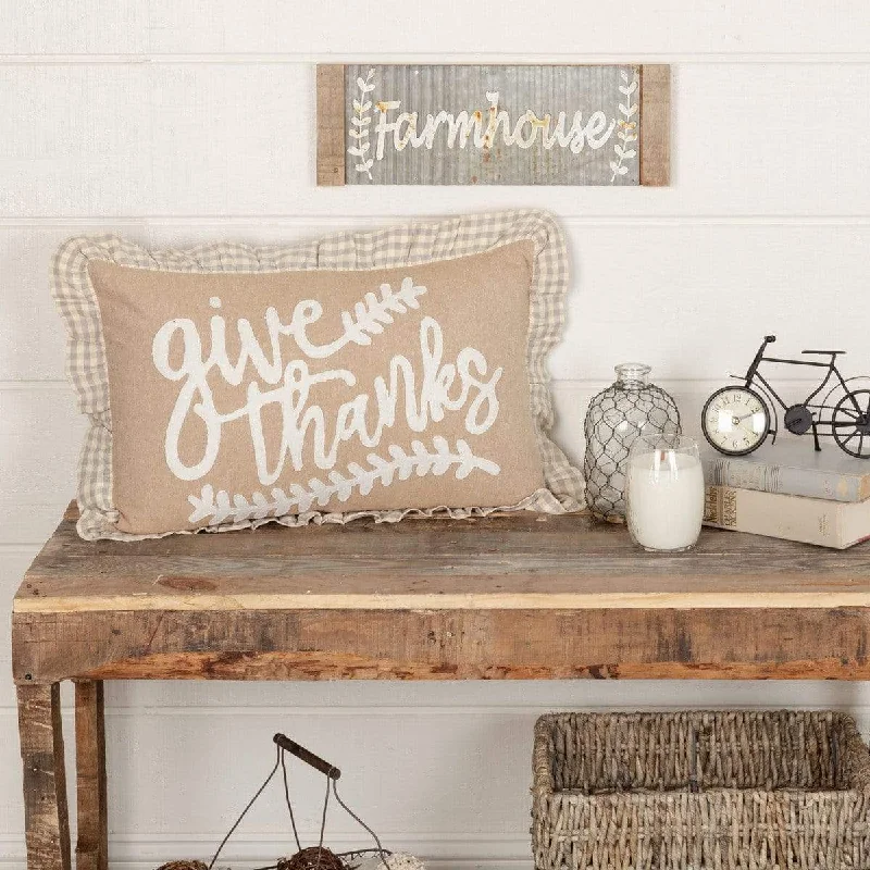 Soft and Fluffy Pillows for Bedroom ComfortGrace Give Thanks Pillow