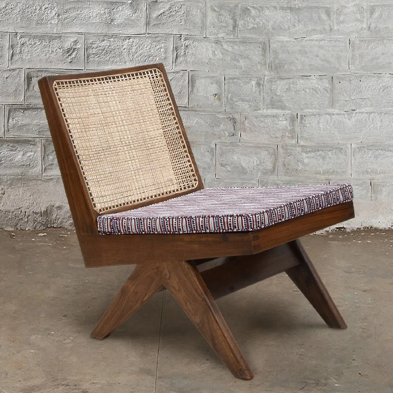 Kids Pillows with Fun DesignsArmless Easy Chair in Vega Teak