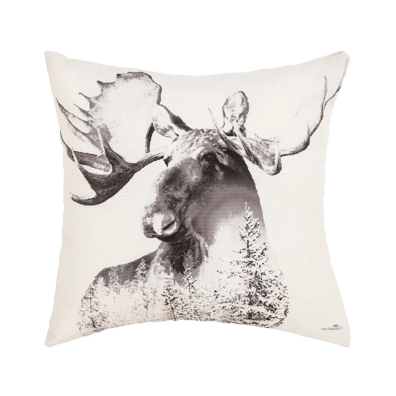 Bolster Pillows for Sofa DecorationMoose Forest Pillow