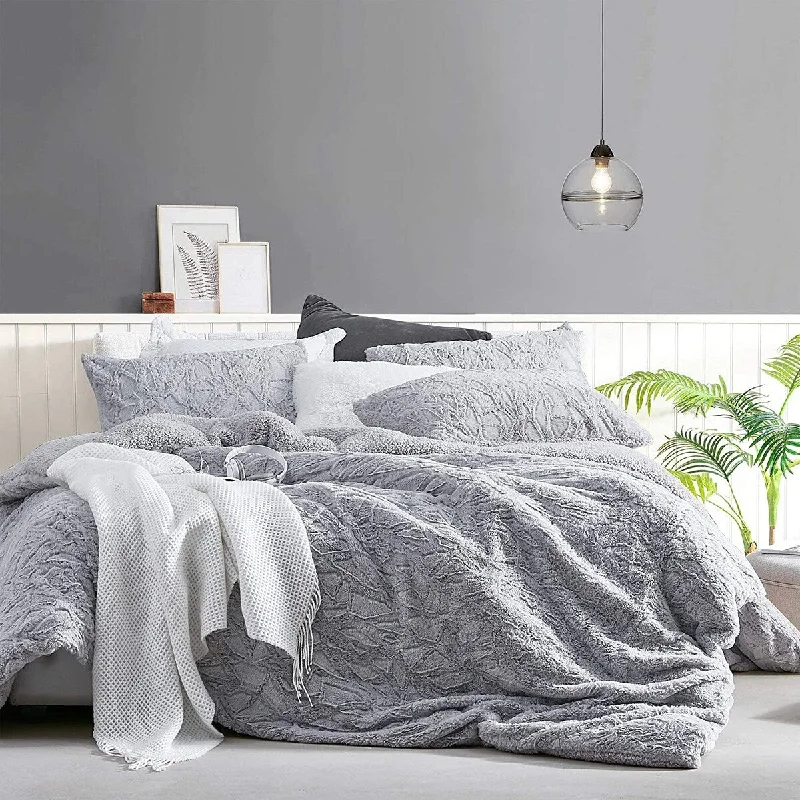 Wool - filled comforters with natural moisture - wicking and temperature - regulating featuresCracked Glacier - Coma Inducer® Oversized Comforter Set - Frigid Gray Wool - filled comforters with natural moisture - wicking and temperature - regulating featuresCracked Glacier - Coma Inducer® Oversized Comforter Set - Frigid Gray