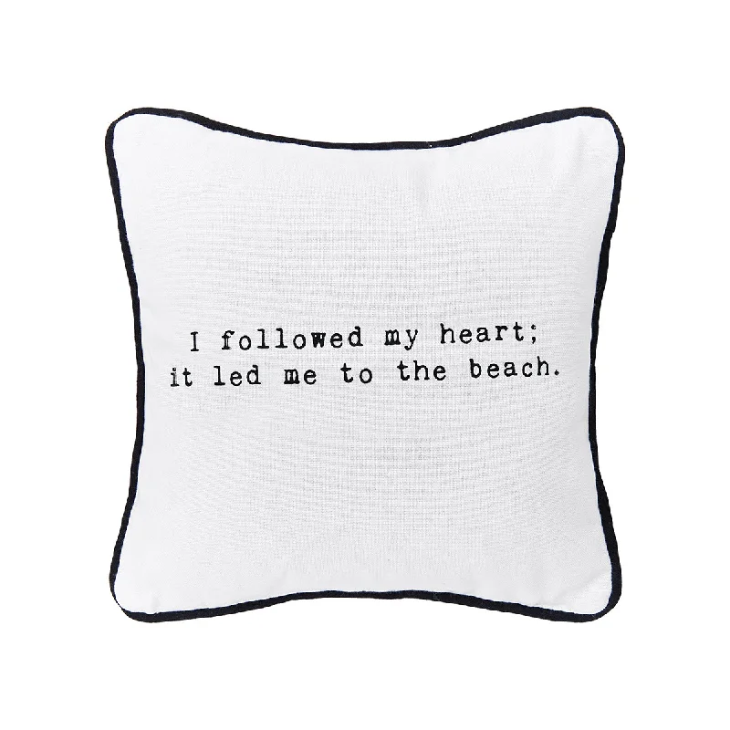 Adjustable Pillows for Customized ComfortFollowed Heart to Beach Mini Pillow