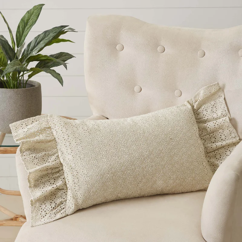 Down Alternative Pillows for Ethical ChoicesCammie Eyelet Pillow