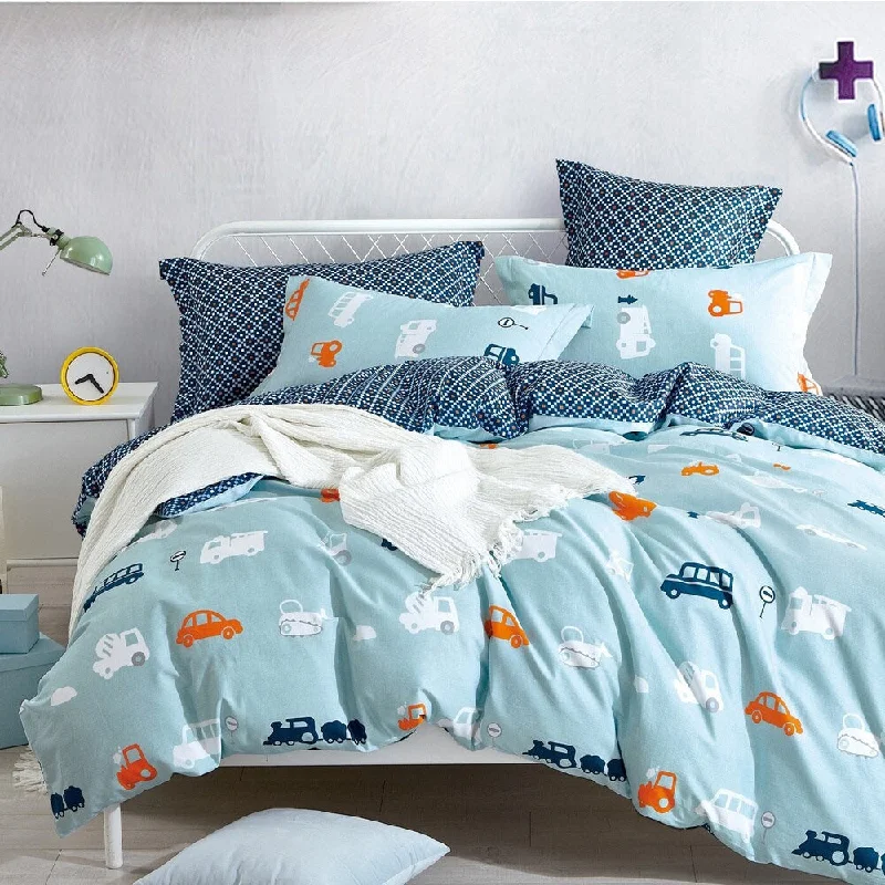 Adjustable Pillows for Customized ComfortPorch & Den Harnish Car Cotton 3-piece Queen/Full Duvet Cover Set