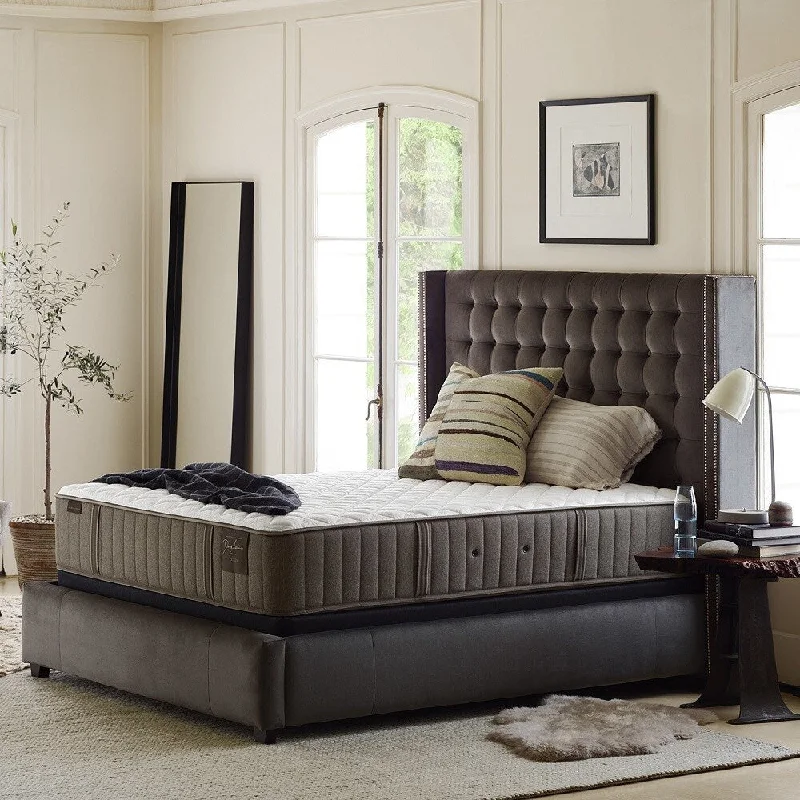 Wool - filled mattresses for natural insulation and moisture - wickingStearns and Foster Scarborough 14-inch Plush Split California King Mattress Set Wool - filled mattresses for natural insulation and moisture - wickingStearns and Foster Scarborough 14-inch Plush Split California King Mattress Set