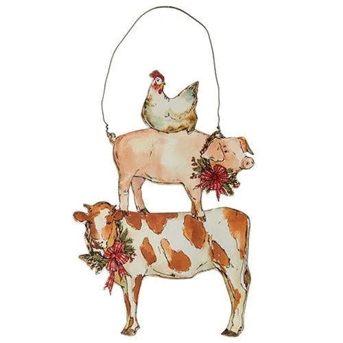Linen bed skirts for a natural and rustic feelFarm Animals Hanger