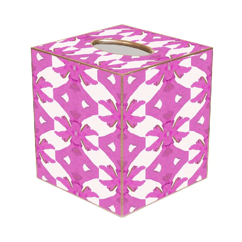 Polyester - filled duvets known for their durability and easy carePalm Pink Tissue Box Cover