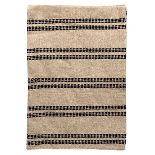 Bed skirts with a contemporary styleThin Stripe Recycled Cotton Runner 84"x18"