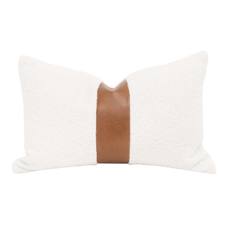 Round Pillows for Boho-Style InteriorsThe Split Decision 20" Boucle Snow Essential Lumber Pillow