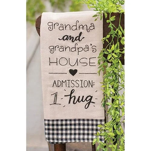 Velvet bed skirts for a luxurious and elegant appearanceGrandma & Grandpa's House Dish Towel