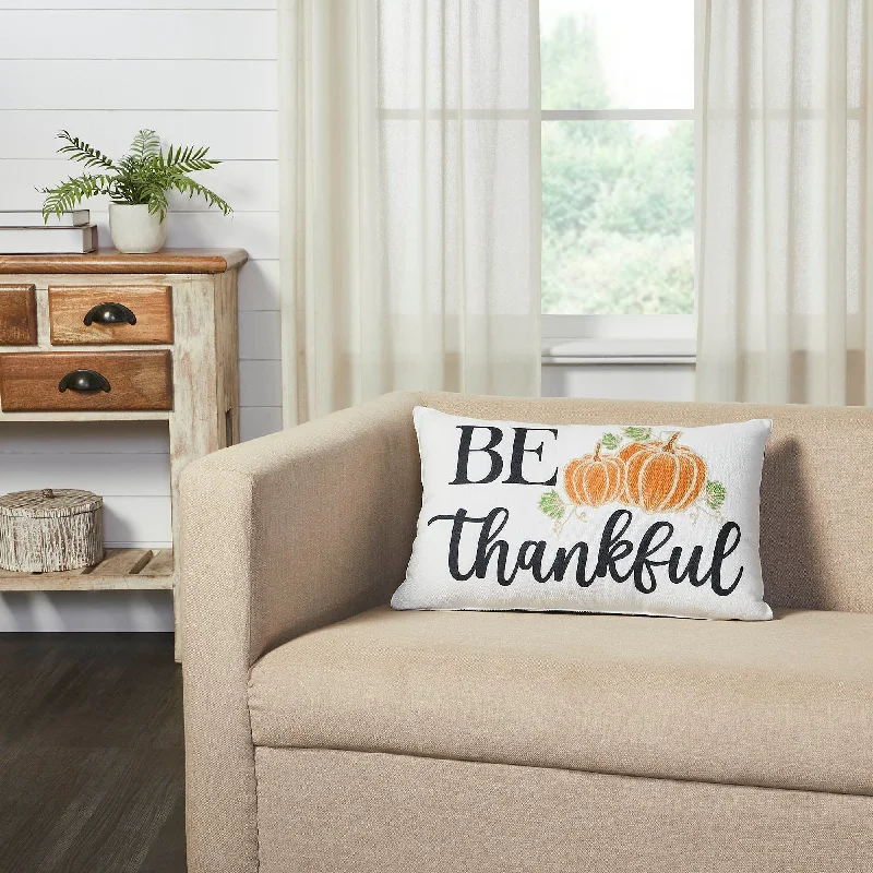Bolster Pillows for Sofa DecorationAnnie Black Check Be Thankful Pillow