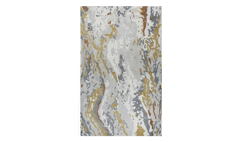 Latex mattresses with natural bounce and breathabilityMod Gray Wave 8x10 Rug