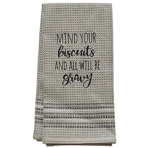 Bed skirts with a football - team - colored patternMind Your Biscuits Dish Towel 20x28