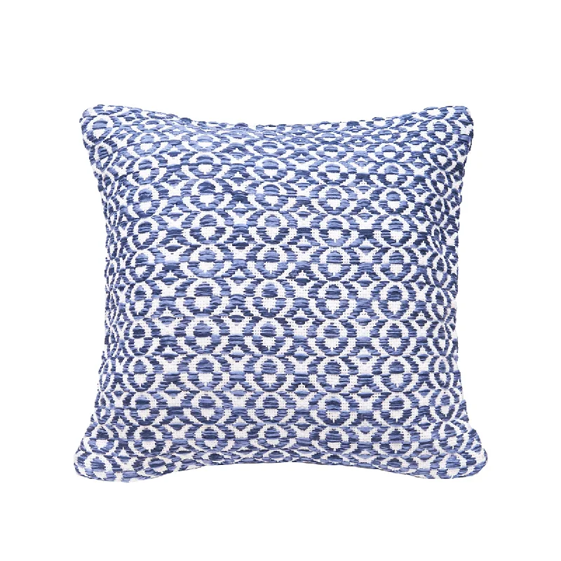 Decorative Pillows for Living Room MakeoverNavy Tri Color Geo Pillow