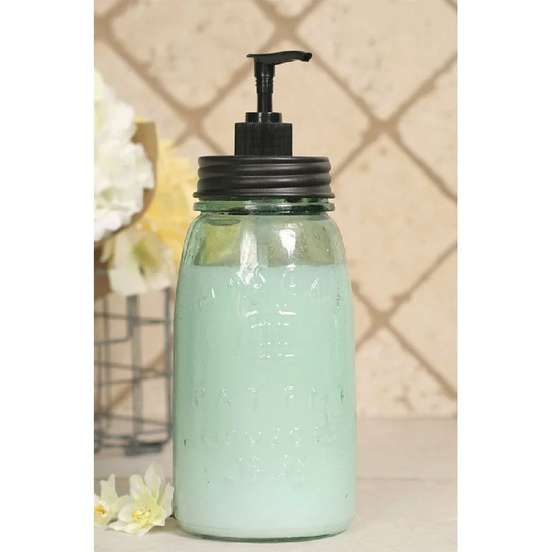 Bed skirts with a nautical themeQuart Mason Jar Soap Dispenser - Black