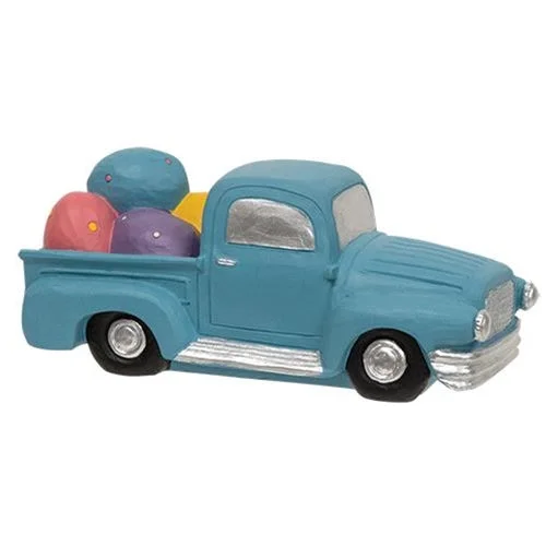 Bed skirts with a child - friendly printBlue Resin Truck With Easter Eggs