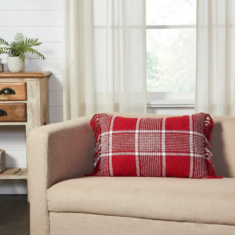 Hypoallergenic Pillows for Allergy SufferersExton Red Plaid Pillows
