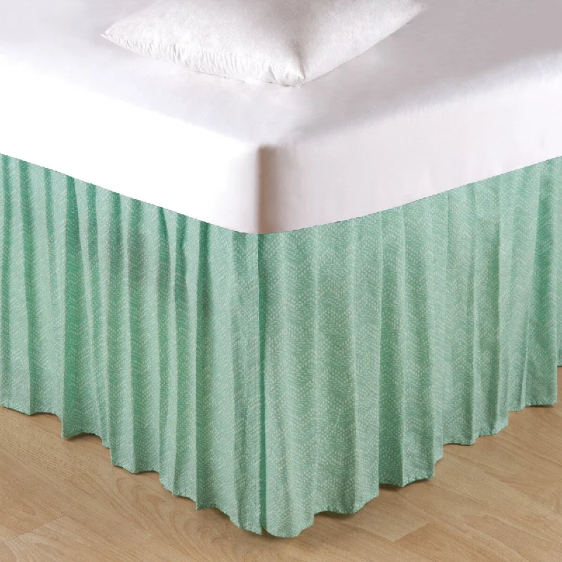 Bed skirts in neutral colors for easy pairingCaribbean Splash Bed Skirt