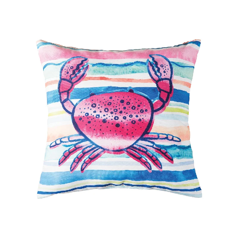 Cotton Pillows for Natural ComfortMermaid Garden Crab Pillow