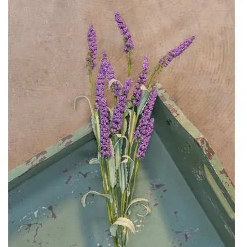 Full - size bed skirts with a gathered fabricLavender Heather Spray