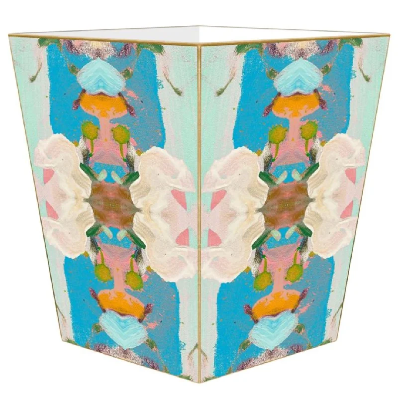 Bamboo - charcoal - filled duvets to absorb odors and regulate temperatureMonet's Garden Blue Waste Basket